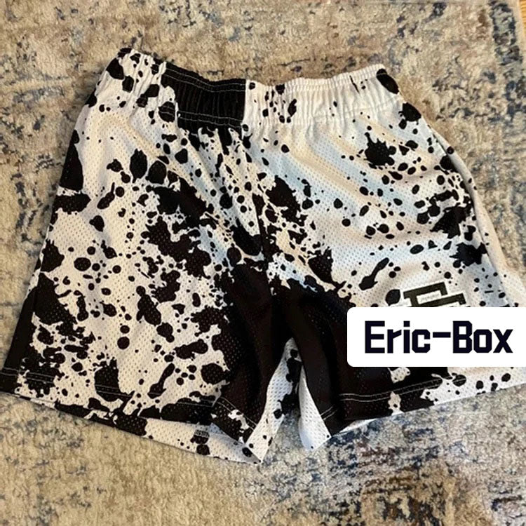Ink Black Mesh Shorts