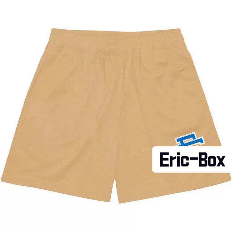 Khaki Basic Mesh Shorts